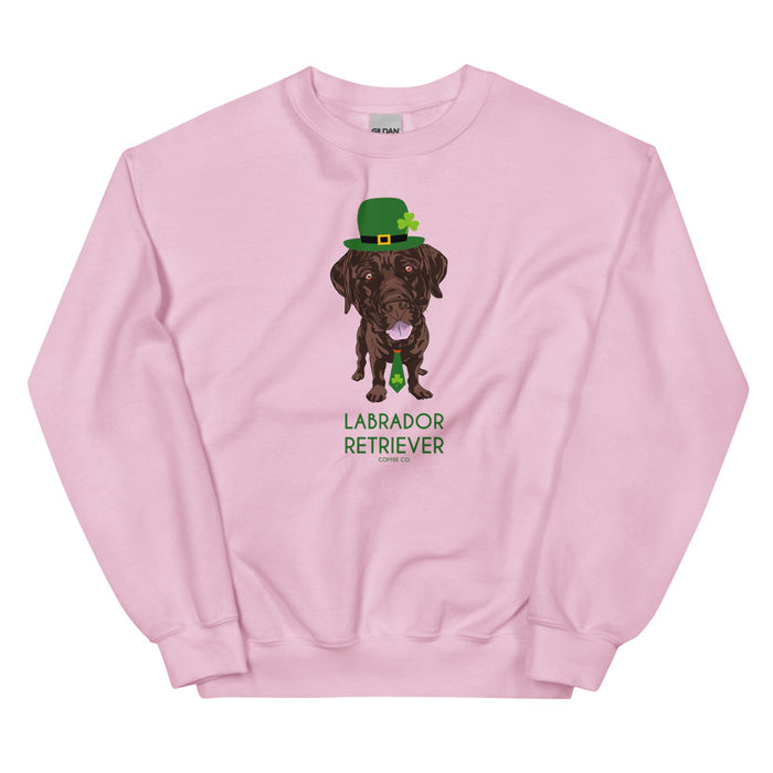 "Luck of the Lab" Chocolate Lab Sweatshirt