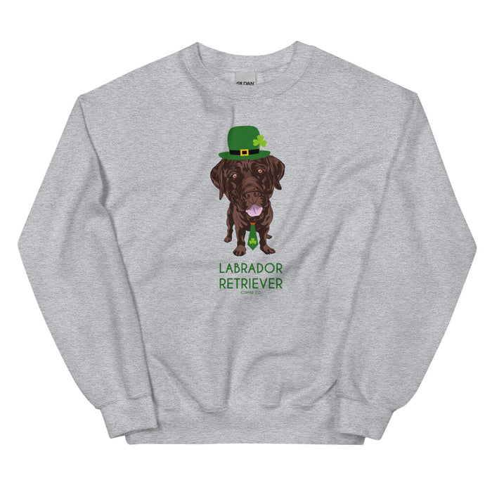 "Luck of the Lab" Chocolate Lab Sweatshirt