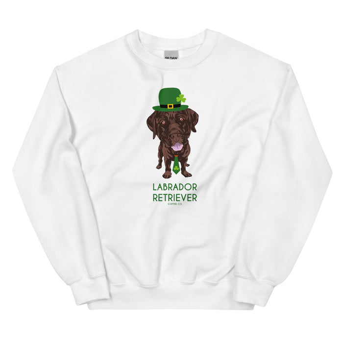 "Luck of the Lab" Chocolate Lab Sweatshirt