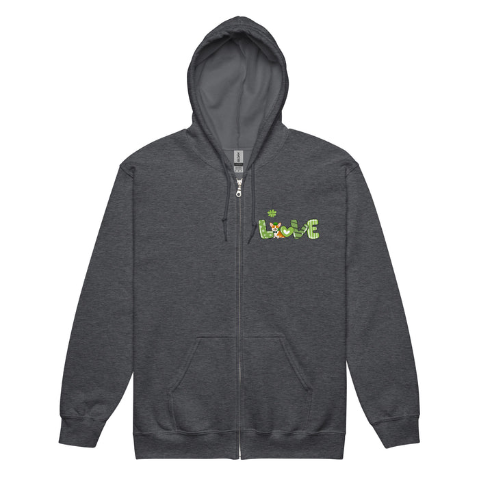 4-Leaf Love Zip Hoodie