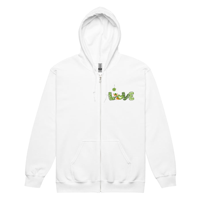 4-Leaf Love Zip Hoodie