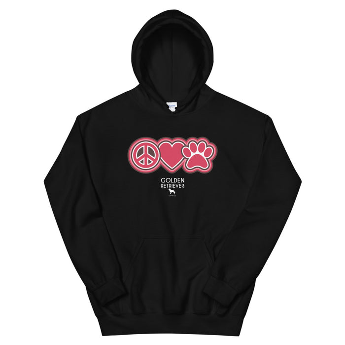 Peace, Love & Golden Hoodie