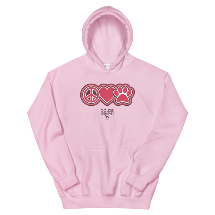 Peace, Love & Golden Hoodie