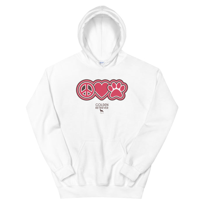 Peace, Love & Golden Hoodie