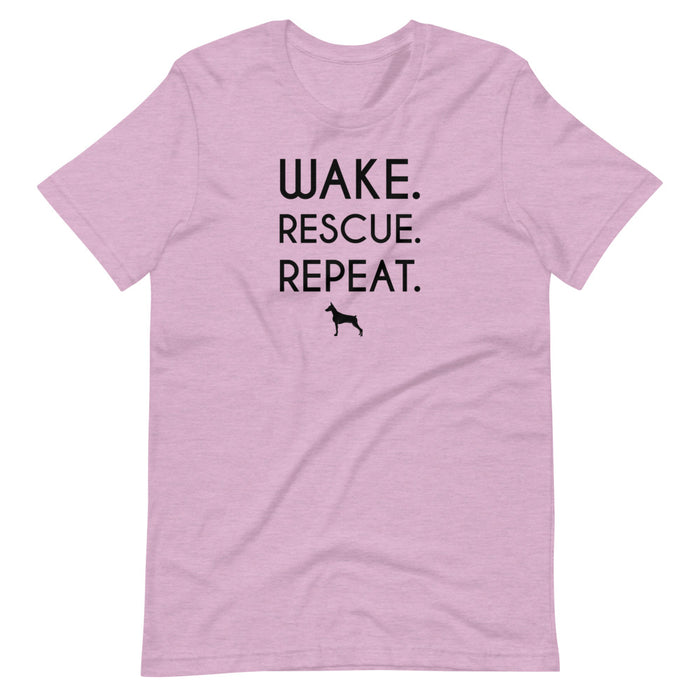 "Doberman" Wake, Rescue, Repeat Tee
