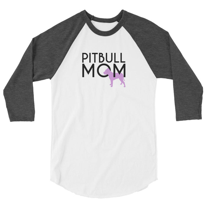Pittie Mom, 3/4 Sleeve Shirt