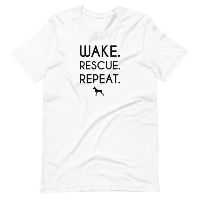 "Doberman" Wake, Rescue, Repeat Tee