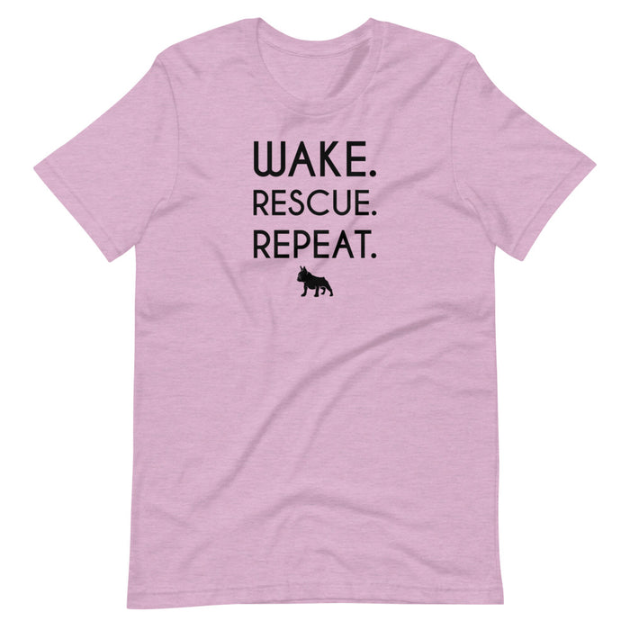 "Frenchie" Wake, Rescue, Repeat Tee